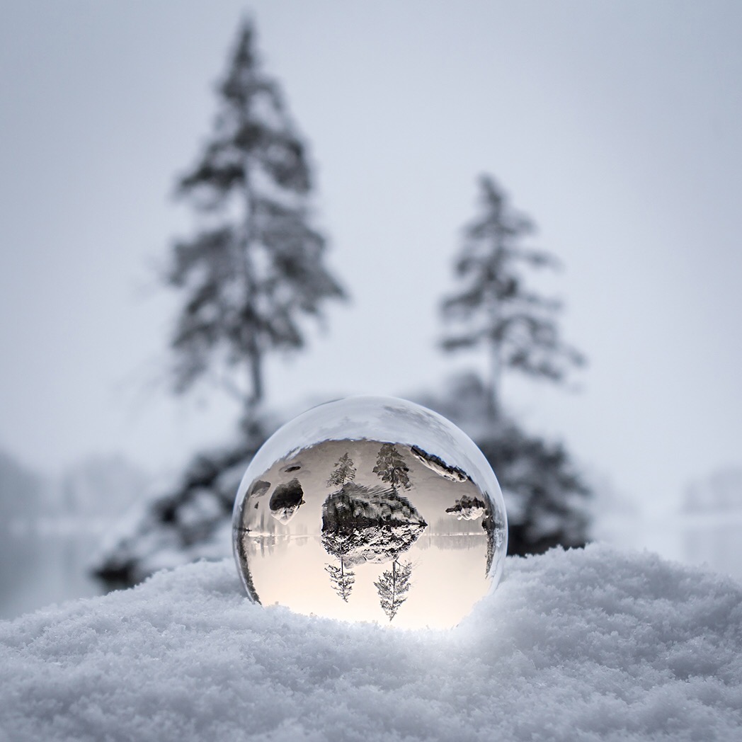 Glaskugel-Fotografie_Hintersee Ramsau