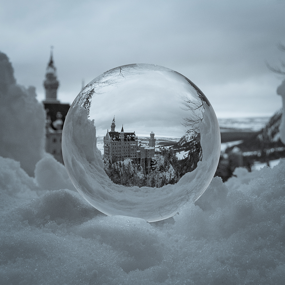 Glaskugelfotografie- Schloss Neuschwanstein _ Füssen